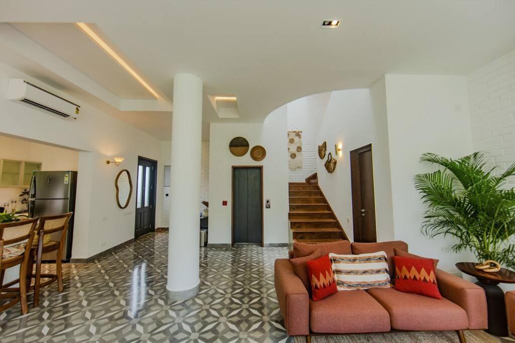 Presidential Luxury Villa Anjuna With Pvt Pool & Bathtub, Most Prime Location Kültér fotó