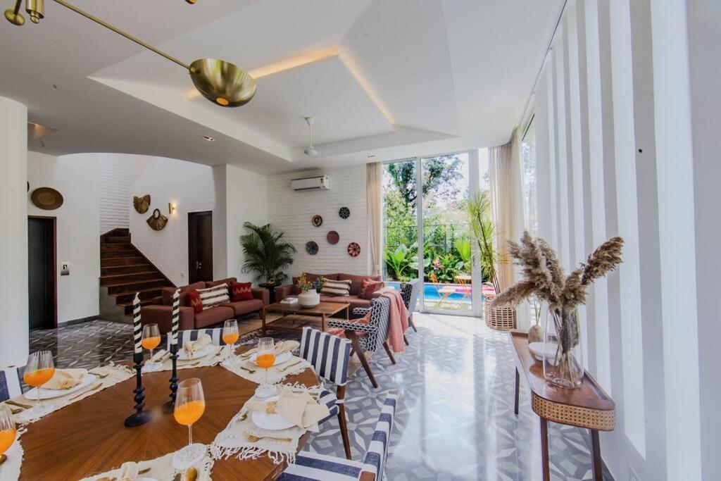 Presidential Luxury Villa Anjuna With Pvt Pool & Bathtub, Most Prime Location Kültér fotó
