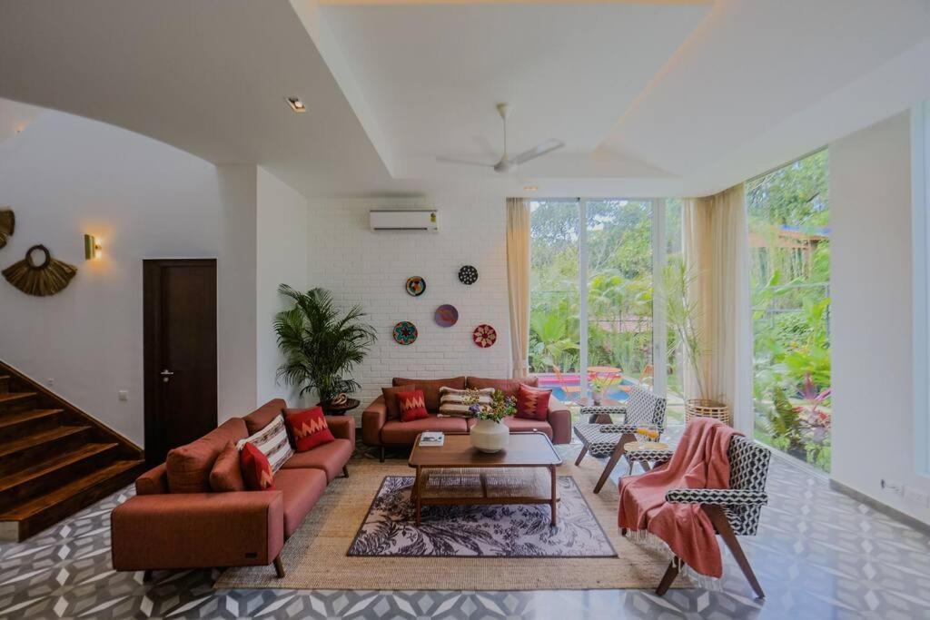 Presidential Luxury Villa Anjuna With Pvt Pool & Bathtub, Most Prime Location Kültér fotó